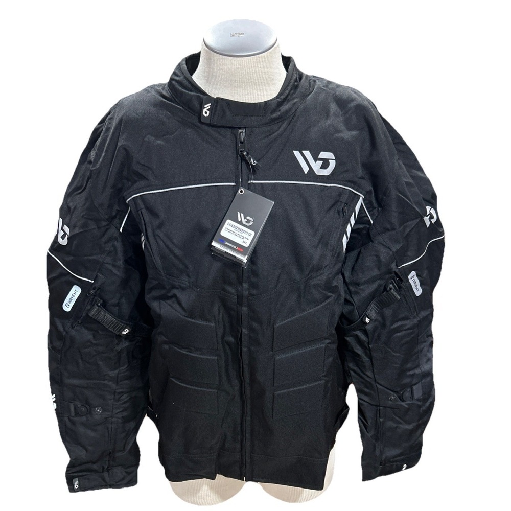 WD Motorsports Motorcycle Jacket Mens 3XL Vegas Series Black Padded
